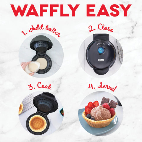 Mini Waffle Bowl Maker