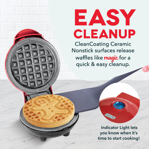 Gingerbread Man Mini Waffle Maker