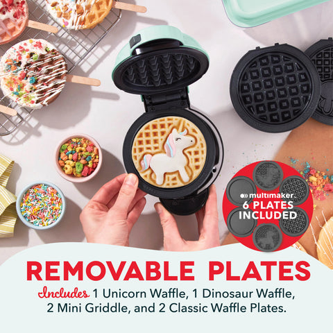 MultiMaker® Mini System with Removable Plates: Waffle & Griddle