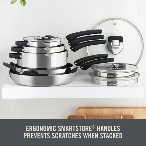 Zakarian by Dash Trupro 10PC Stainless Steel Cookware Set