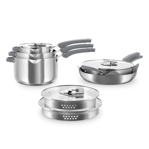Zakarian by Dash Trupro 10PC Stainless Steel Cookware Set