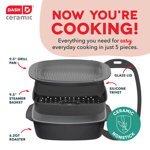 SmartStore™ 7-in-1 Multipurpose Cookware + Steamer Set