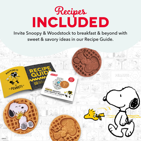 Peanuts®  x Dash 75th Anniversary Mini Waffle Maker