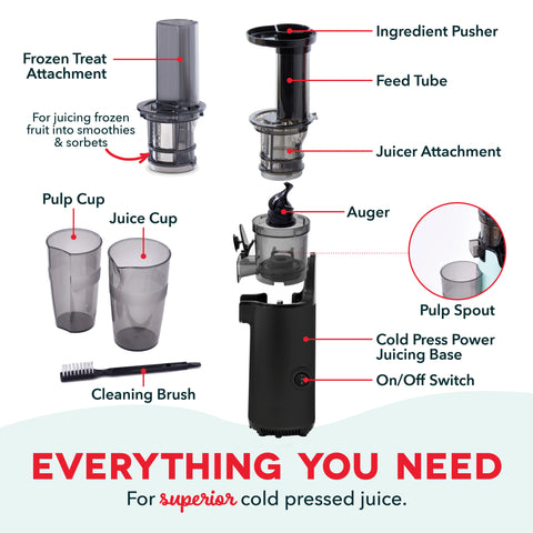 Compact Cold Press Power Juicer