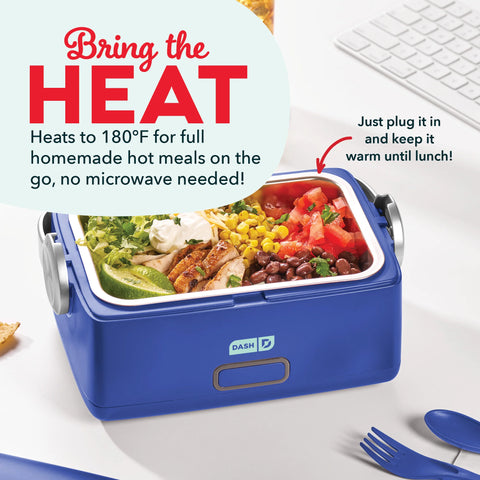 Hot2Go™ Electric Lunchbox (30 Ounce + Utensils)