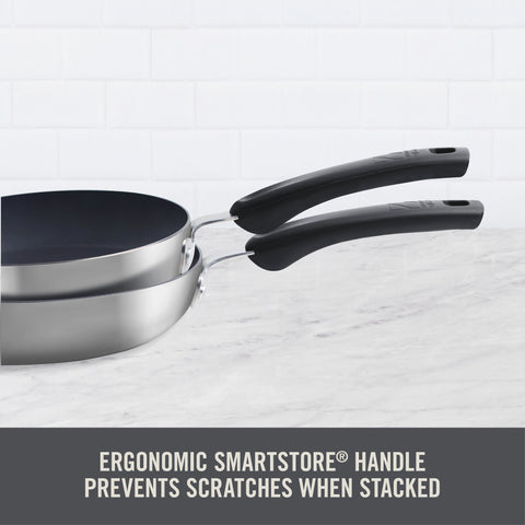 TruPro Stainless Steel Fry Pan Set - 8" 10"