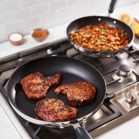 TruPro™ 10" and 12" Stainless Steel Fry Pan Set