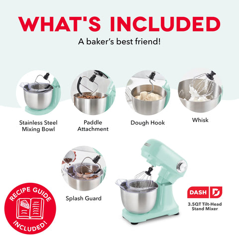 3.5 Qt Tilt Head Stand Mixer