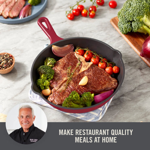 9.5" Nonstick Cast Iron Skillet