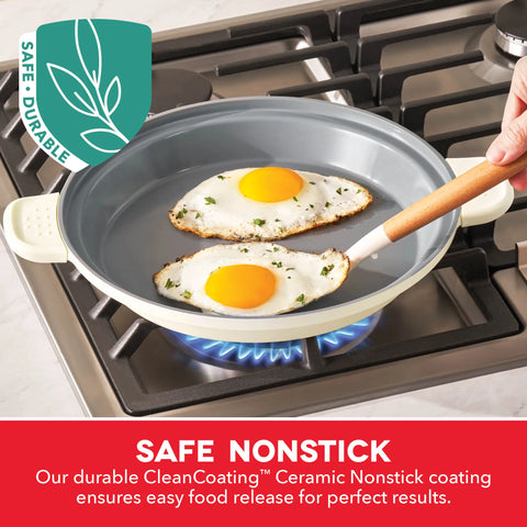 Stacks Ceramic Cookware Set with Electric Burner