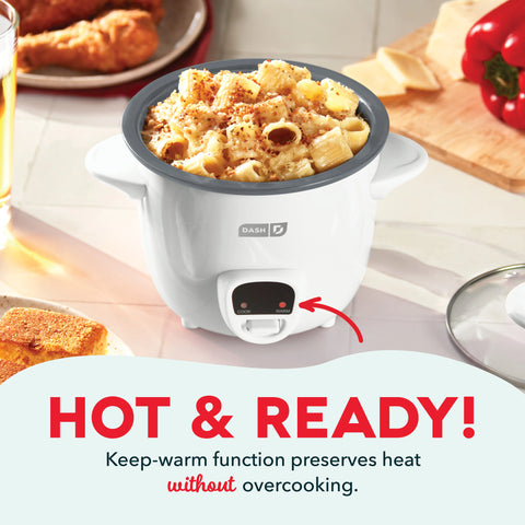 Mini Rice Cooker with Keep Warm