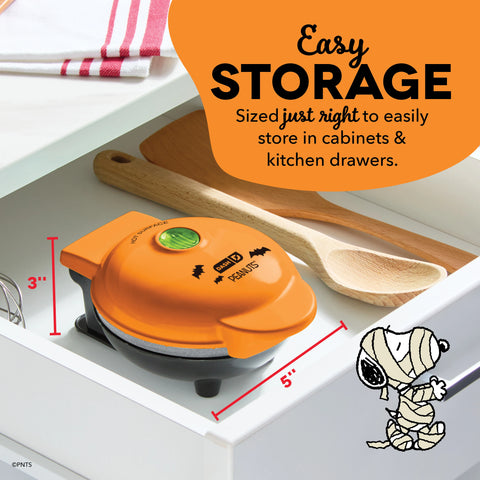 Peanuts® x Dash Snoopy Jack-o-Lantern Mini Waffle Maker  