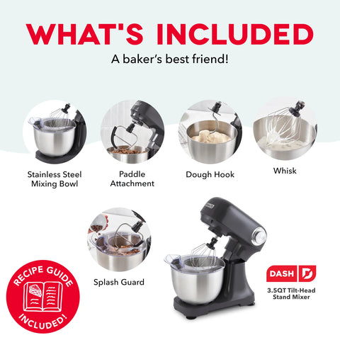 3.5 Qt Tilt Head Stand Mixer