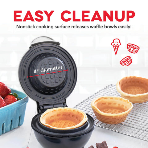 Mini Waffle Bowl Maker