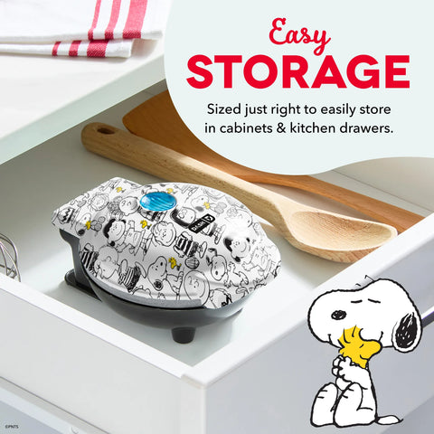 Peanuts®  x Dash 75th Anniversary Mini Waffle Maker