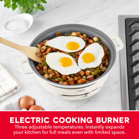 Stacks Ceramic Cookware Set with Electric Burner