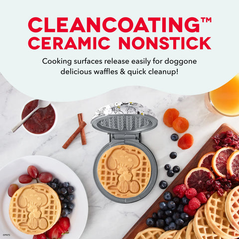 Peanuts®  x Dash 75th Anniversary Mini Waffle Maker