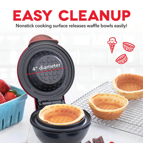 Mini Waffle Bowl Maker