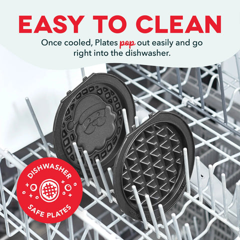 MultiMaker® Mini System with Removable Plates: Waffle & Griddle